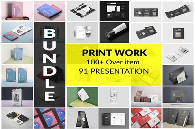 精品:高品质印刷品样机大合集下载 [PSD,5.98GB]